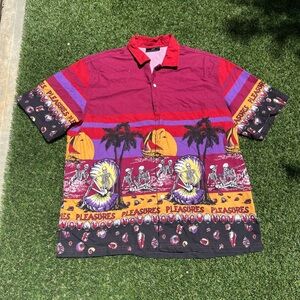 Pleasures Skeleton Beach Button Up Shirt